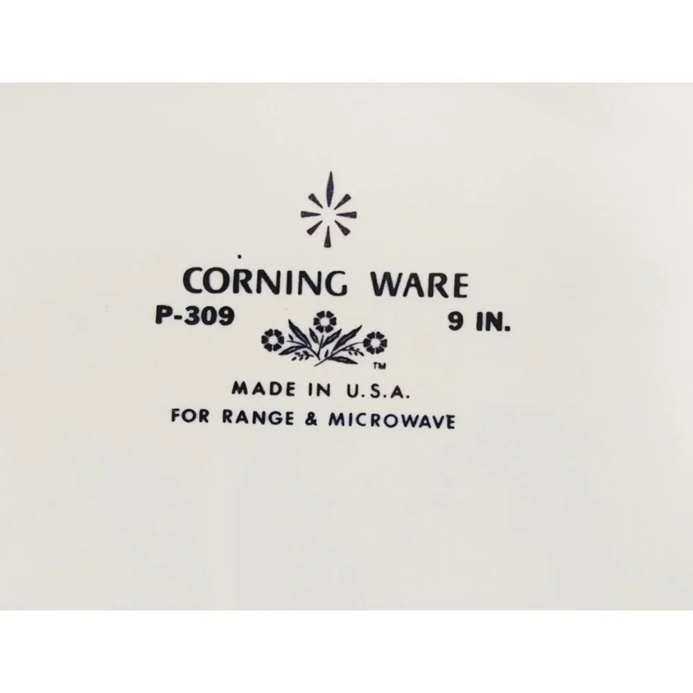Corning Ware Blue Cornflower 9